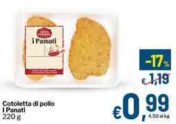 Qui Discount Cotoletta di pollo I Panati offerta