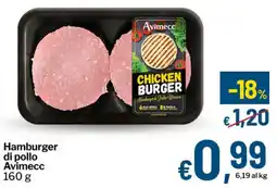 Qui Discount Hamburger di pollo Avimecc offerta