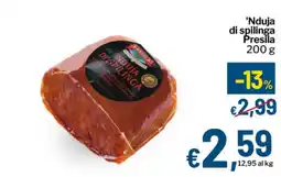 Qui Discount 'Nduja di spilinga Presila offerta