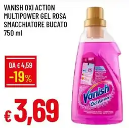 Galassia Vanish Oxi Action multipower gel rosa smacchiatore bucato offerta