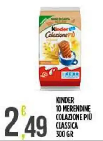 Kinder 10 Merendine Colazione Più Classica