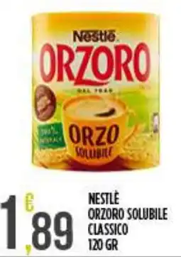 Netto Supermercati Nestlé Orzoro Solubile Classico offerta