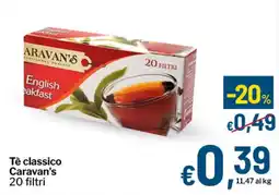 Qui Discount Tè classico Caravan's offerta