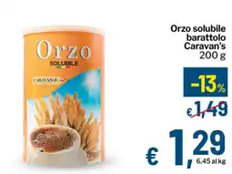Qui Discount Orzo solubile Caravan's offerta