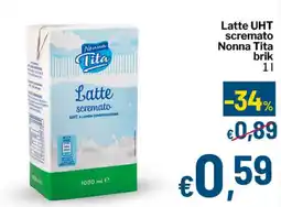 Qui Discount Latte scremato Nonna Tita offerta