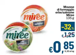 Qui Discount Mousse di formaggio erbe/salmone Miree offerta