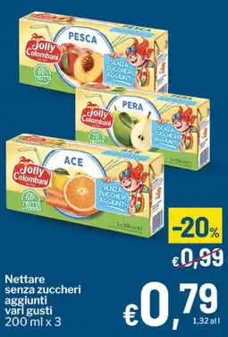 Qui Discount Jolly Colombani Nettare senza zuccheri aggiunti offerta