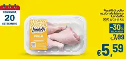 Qui Discount Fuselli di pollo nazionale bianco Landolfo offerta