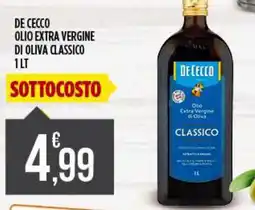 Netto Supermercati De Cecco olio extra vergine di oliva classico offerta