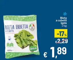 Qui Discount Bieta Erbetta a cubetti Igela offerta