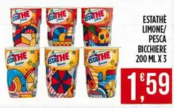 Netto Supermercati Estathe bicchiere limone offerta