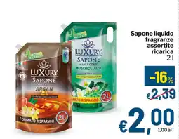 Qui Discount Luxury Sapone mani e corpo offerta