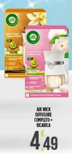 Netto Supermercati Air Wick diffusore completo + ricarica offerta