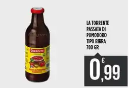 Netto Supermercati La Torrente passata di pomodoro tipo birra offerta