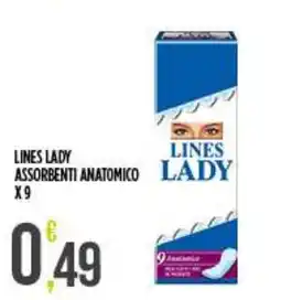 Netto Supermercati Lines Lady assorbenti anatomico offerta