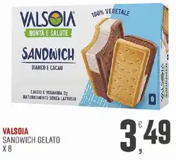 Maxipiù Valsolia sandwich gelato offerta