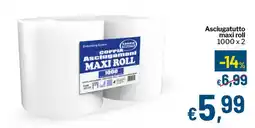 Qui Discount Linea Toilette Asciugamani Maxi Roll offerta