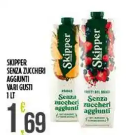 Netto Supermercati Skipper senza zuccheri aggiunti offerta