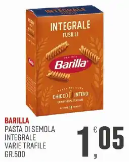 Maxipiù Barilla pasta di semola integrale varie trafile offerta