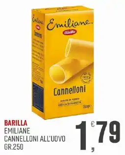 Maxipiù Barilla Emiliane Cannelloni all'uovo offerta