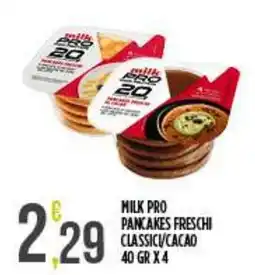 Netto Supermercati Milk Pro Pancakes Freschi Classici offerta