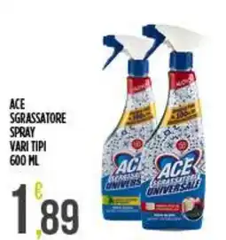 Netto Supermercati Ace sgrassatore spray offerta