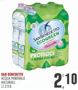 Maxipiù San Benedetto acqua minerale naturale offerta