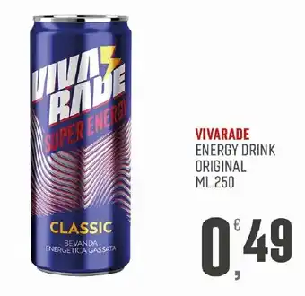 Maxipiù Vivarade energy drink original classic offerta