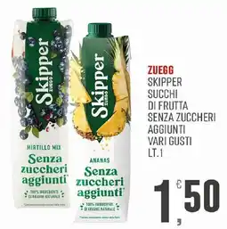 Maxipiù Skipper succhi di frutta senza zuccheri aggiunti offerta