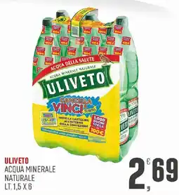 Maxipiù Uliveto acqua minerale naturale offerta