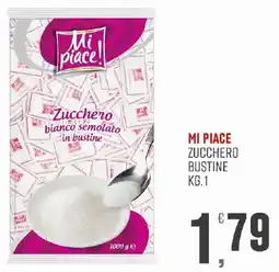 Maxipiù Mi Piace zucchero bianco semolato in bustine offerta