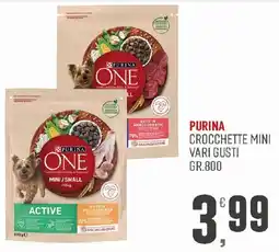 Maxipiù Purina One crocchette mini offerta