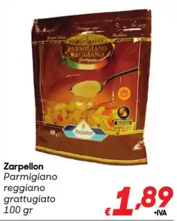 Pac Cash&Carry Zarpellon Parmigiano reggiano grattugiato offerta