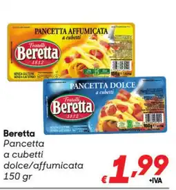 Pac Cash&Carry Beretta Pancetta a cubetti dolce/affumicata offerta