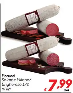 Pac Cash&Carry Fiorucci Salame Milano/Ungherese 1/2 offerta
