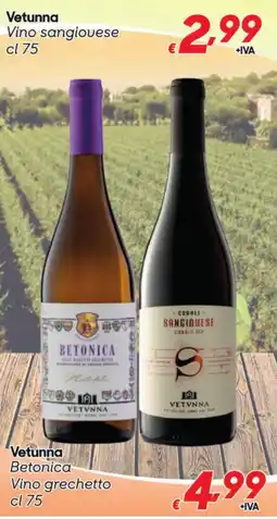 Pac Cash&Carry Vetunna Vino sangiovese offerta