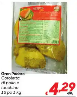 Pac Cash&Carry Gran Podere Cotoletta di pollo e tacchino offerta