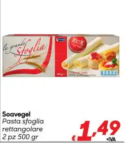 Pac Cash&Carry Soavegel Pasta sfoglia rettangolare offerta