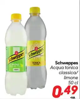 Pac Cash&Carry Schweppes Acqua tonica classica/limone offerta