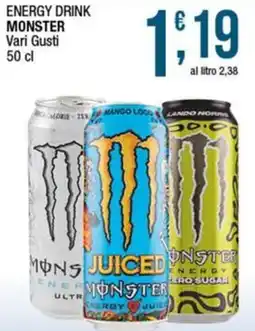 Sidis mini Energy Drink Monster Vari Gusti offerta