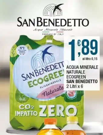 Sidis mini Acqua minerale naturale Ecogreen San Benedetto offerta