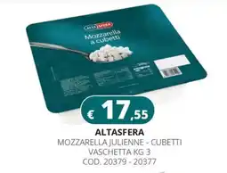 Altasfera Alta Sfera Mozzarella a cubetti offerta
