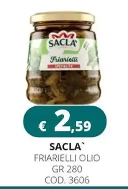 Altasfera Sacla friarielli olio offerta