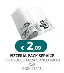 Altasfera Pizzeria pack service tovagliolo pizza bianco offerta