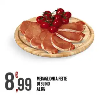 Medaglioni a fette di suino