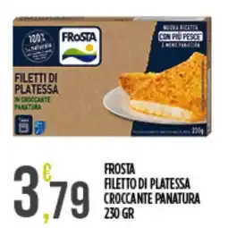 Euroesse Frosta filetto di platessa croccante panatura offerta