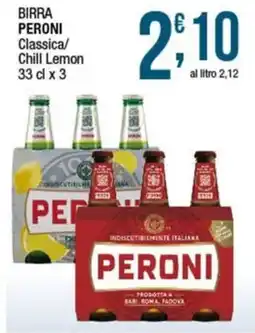 Sidis mini Birra Peroni Classica/Chill Lemon offerta
