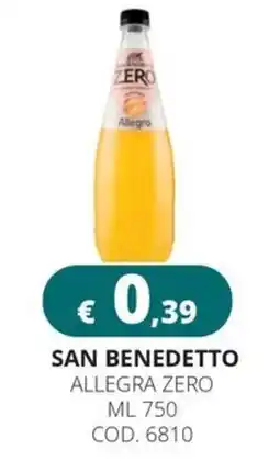 Altasfera San Benedetto Allegra Zero offerta