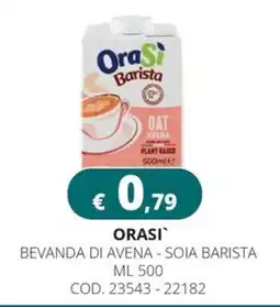 Altasfera Orasi bevanda di avena - soia barista offerta
