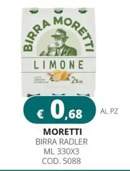 Altasfera Moretti birra radler limone offerta